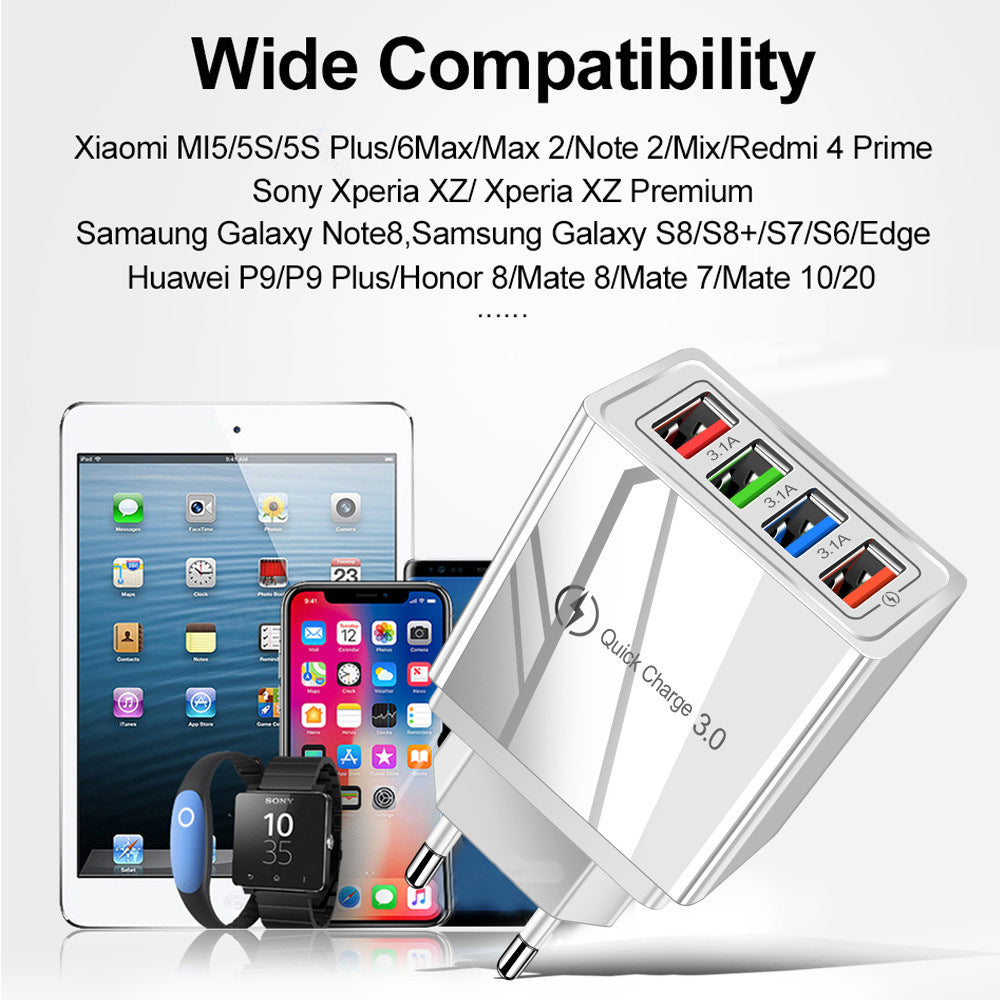 Luminous Color Mobile Phone Charging Head Intelligent 3A Luminous Color Mobile Phone Charging Head Intelligent 3A
